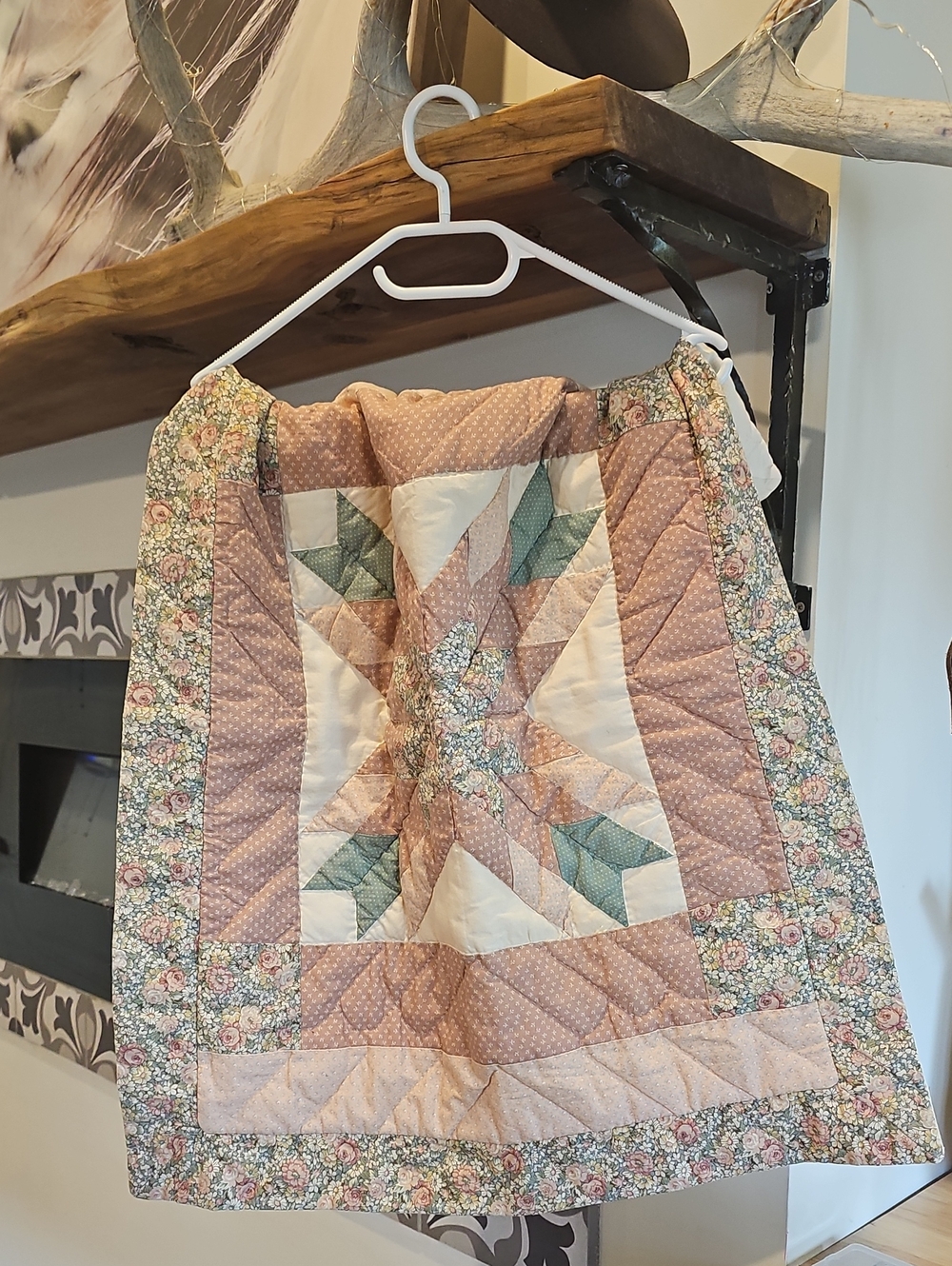Vintage Pink Patchwork Pillow Sham